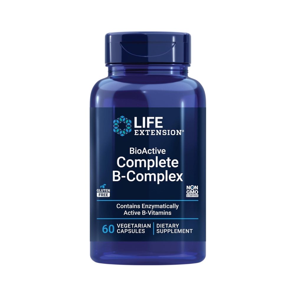 BIO ACTIVE COMPLEX B COMPLETE (Complexo B Plus) - 60 Capsulas - Life Extension