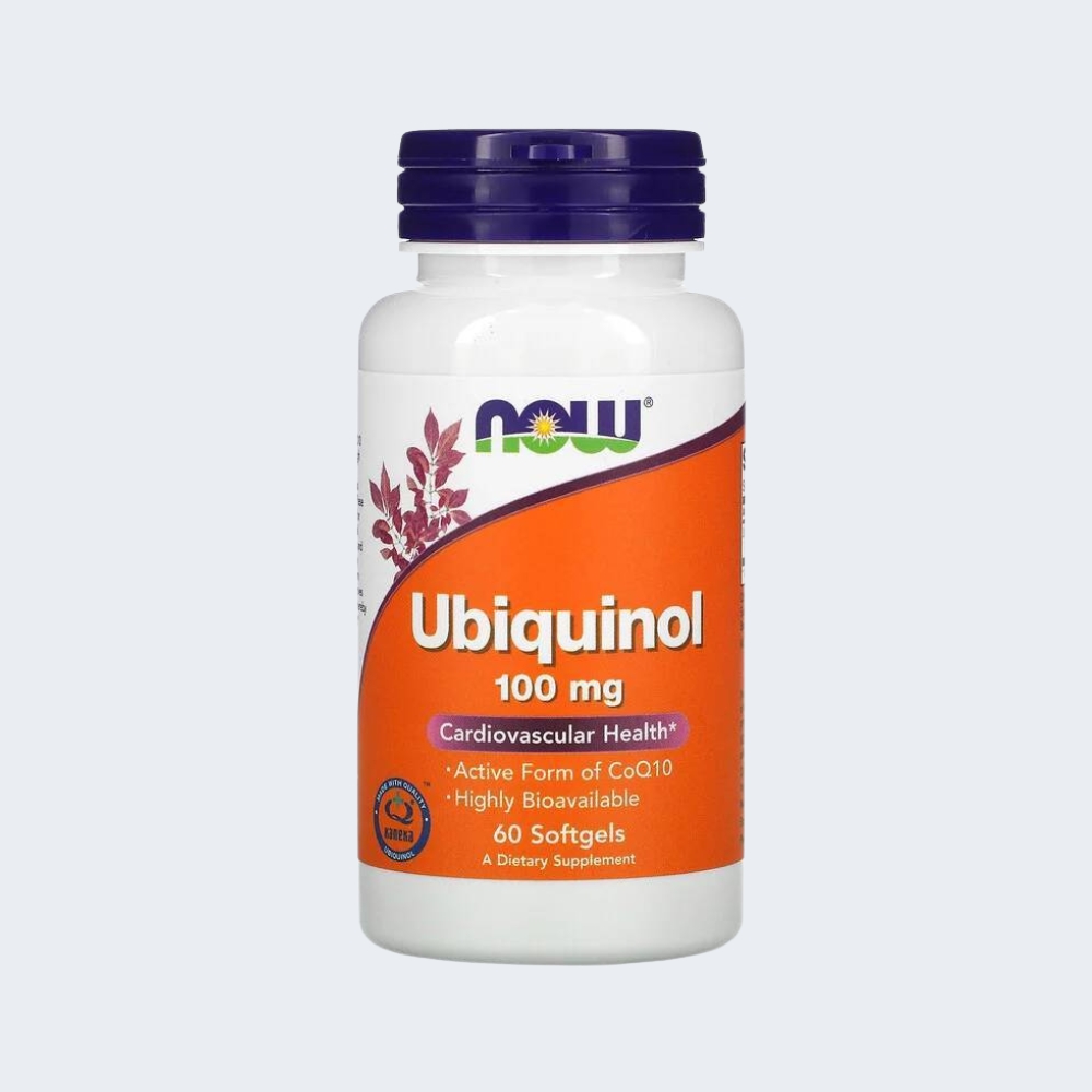 COENZIMA Q10 UBIQUINOL KANEKA - 100mg, 60 Softgels - NOW