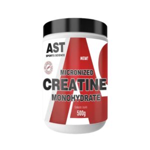 CREATINA MONOHIDRATADA e MICRONIZADA - 500gr em pó - AST SPORTS