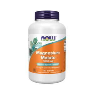 MAGNESIO MALATO - 180 Tabletes - Now Foods