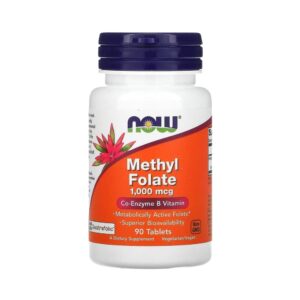 Metil Folato - 1000mcg 90 Tabletes - NOW