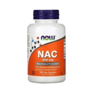 NAC N-ACETIL CISTEINA - 100 Cápsulas 600mg - NOW