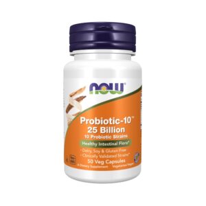 PROBIOTIC-10 - 25 BILHOES CEPAS ESSENCIAIS   50 CAPSULAS -  NOW